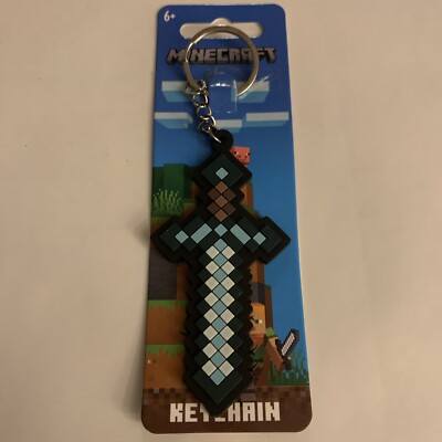 Minecraft Keyrings Key Chains Bag Charms Officially Licensed Merchandise NEW UK