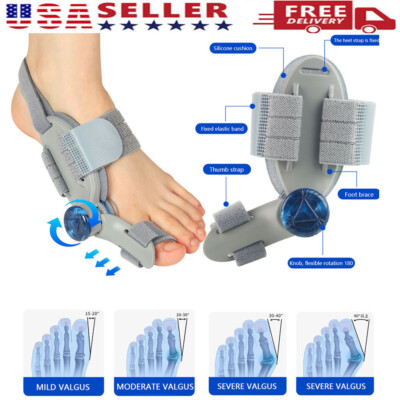 Bunion Fix Toe Valgus Corrector Adjustable Orthosis Splints Women Men | US STOCK
