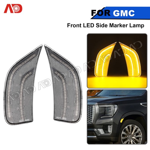 LED Side Marker Lights For 2021-2023 Cadillac Escalade Chevy Suburban GMC Yukon - Picture 11 of 21