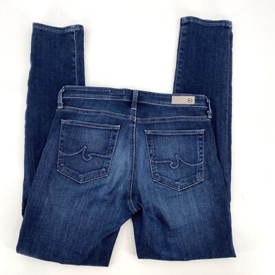 AG Adriano Goldschmied The PRIMA Mid Rise Cigarette 27 Dark Blue Wash  Stretch
