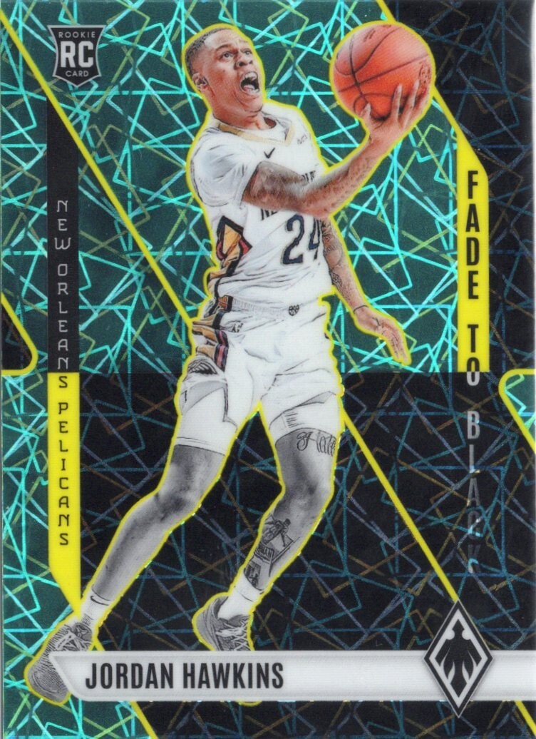 2023-24 Phoenix Teal Velocity Laser Prizm Jordan Hawkins Fade to Black Rookie RC