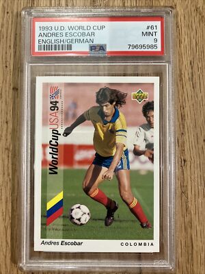 1993 Upper Deck World Cup 94 #61 Andres Escobar English/German PSA