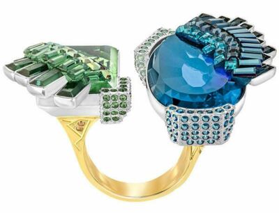 Swarovski Homeric Open Ring Cocktail Statement  Size 55/7/M #5302479 NIB $299