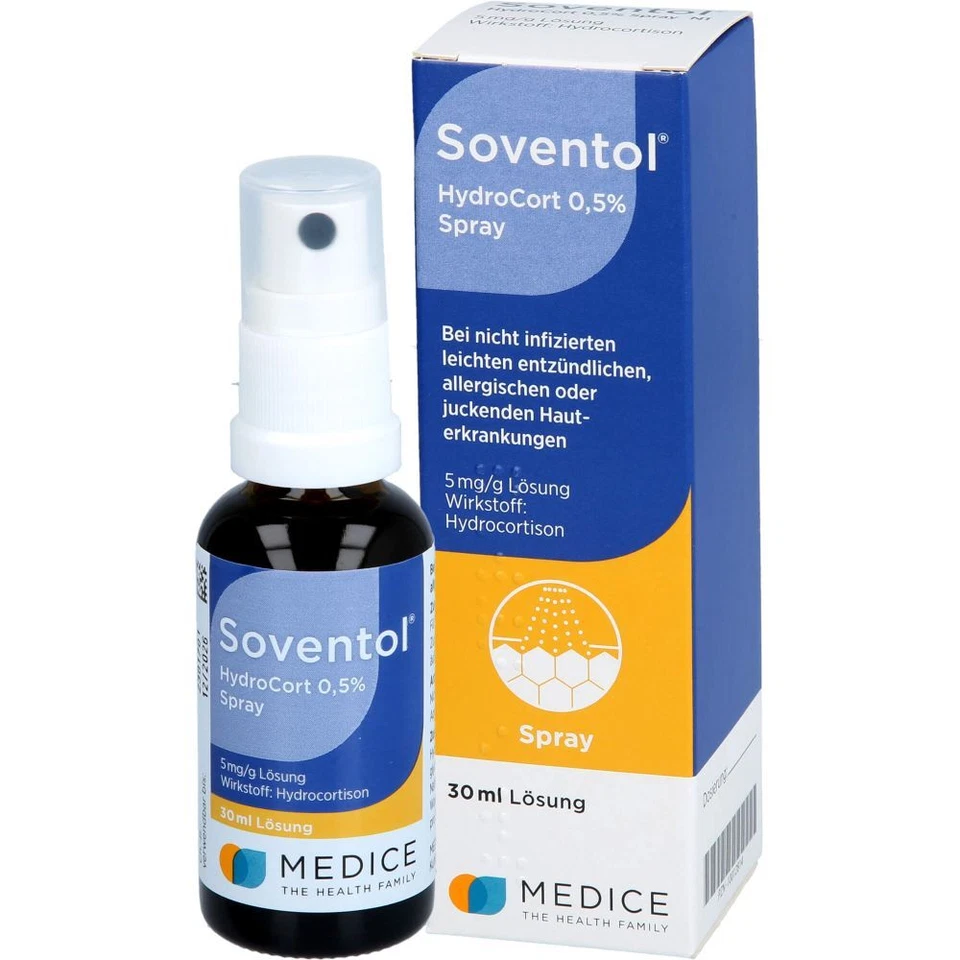 MEDICE ARZNEIMITTEL PÜTTER GMBH&CO.KG SOVENTOL Hydrocort 0,5% Spray 30 ml PZN10012814