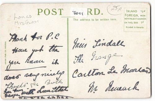 Barley in Pendle Nelson Lancashire Union pub pre-1918 Postcard - Picture 2 of 2