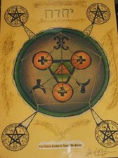 TALISMAN RADIONIQUE PROTECTION POUR LA SANTE ENCRE MAGNETISE PEINT ET FAIT MAIN