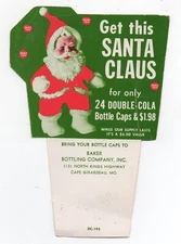 1950s Color Advertisement Double Cola Santa Claus Doll Cape Girardeau MO