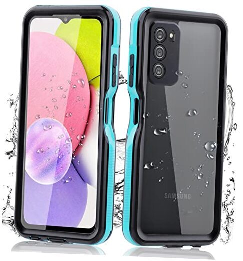 Waterproof Case with Built-in Screen Protector - for Samsung Galaxy A03S Teal