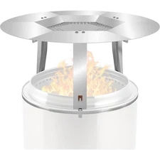 Fire Pit Heat Deflector for Solo Stove Bonfire 15", Portable 304 Stainless ...