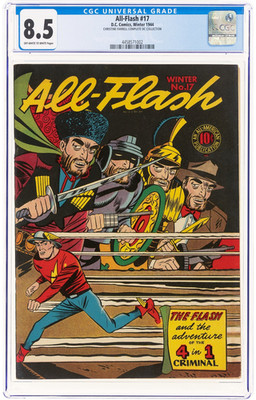 All FLASH #17 CGC 8.5 Off-White to White  (1944) OW/W Golden Age Comic