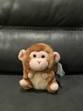 5 Inch Rolly Pet Mischief Monkey Plush Stuffed Animal by Aurora