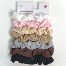 Lululemon Uplifting Scrunchies 7 Pack Multi Color Neutral BGLW/STLD NWT