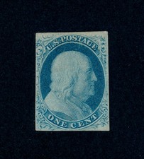 drbobstamps US Scott #8A Mint No Gum (See Description) w/ Crowe Cert SCV $2200