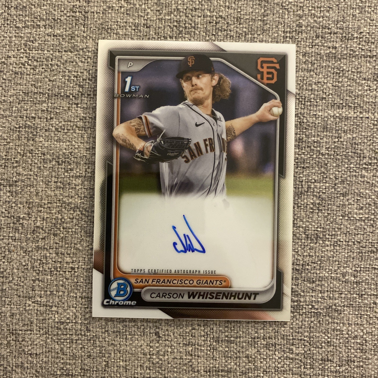 2024 Bowman Chrome Prospect Auto Carson Whisenhunt #CPA-CW Auto