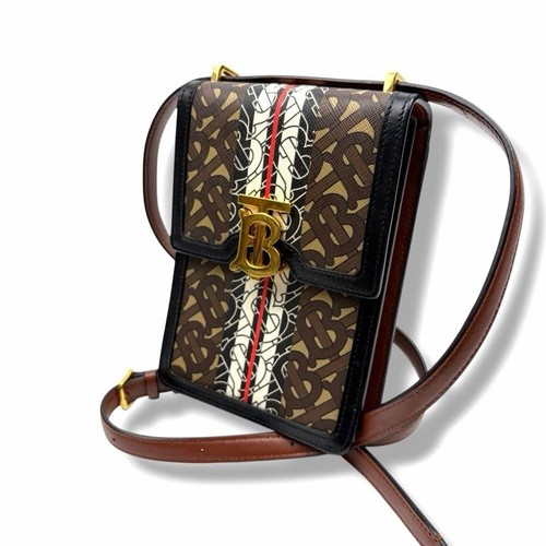 Good condition BURBERRY TB Robin shoulder bag monogram