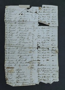 1863 antique CIVIL WAR camp douglas CAPT CLINE soldier list