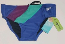 Speedo Eco Endurance Competitive Swimwear Swim Briefs Dazzling Blue Size 30