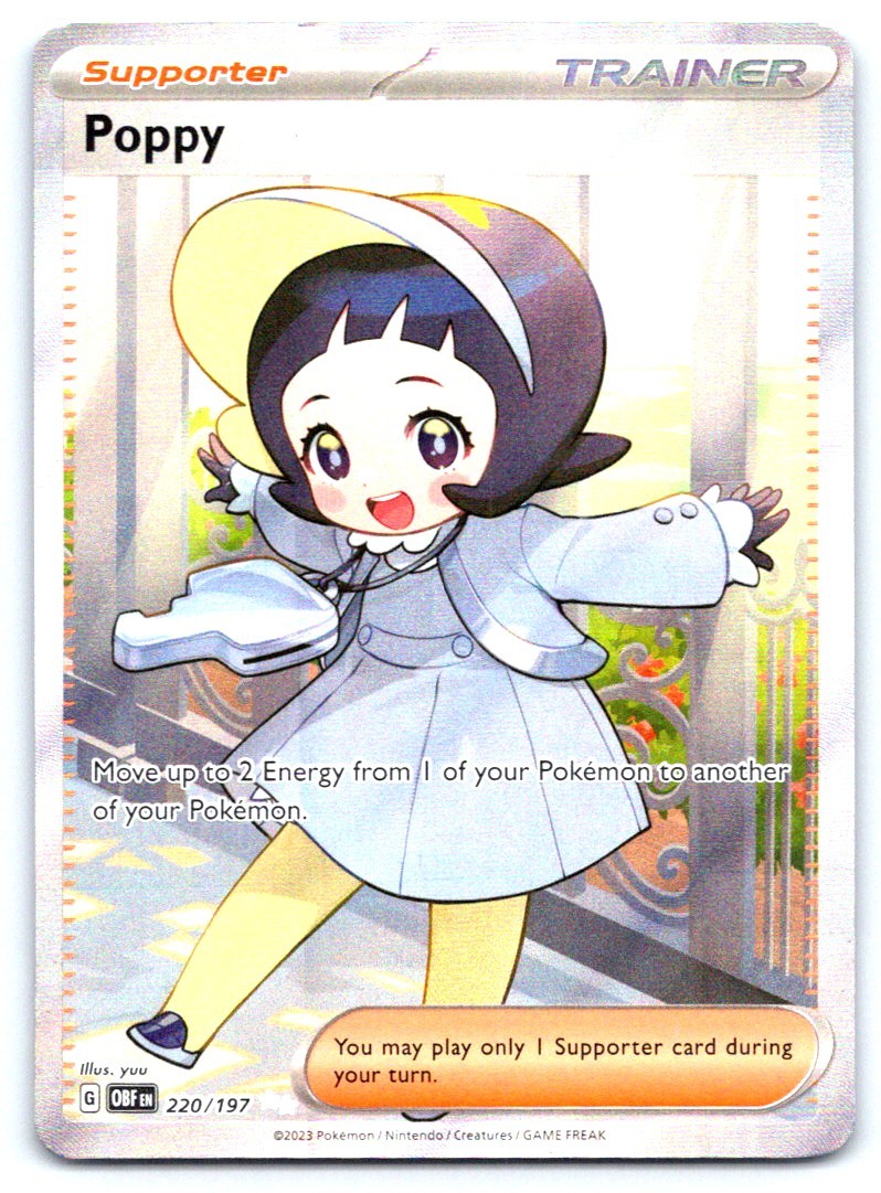 Poppy Pokemon Ultra Rare SV03: Obsidian Flames 220/197