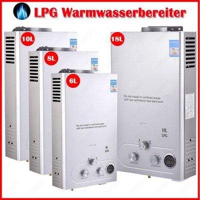 6L-20L LPG Propan Warmwasserbereiter Durchlauferhitzer Wasserspeicher Boiler HOT