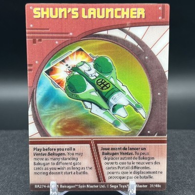 Shun's Launcher 31/48c BA274-AB-SM Lenticular Bakugan Battle Brawlers Card
