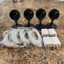4x Lot Google Nest Security Camera Indoor Cam A0005 Black Tested Working