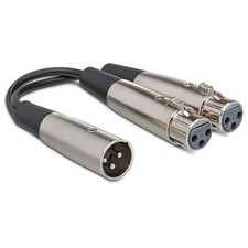 Hosa YXF-119 XLR Y Cable Dual XLR Female to XLR Male