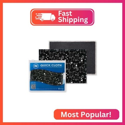 Quick Cloth Microfiber Glasses Cleaning Cloths   5x7, Dogs, 2 Pack with Case | D