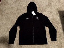 Nike Black Paris Saint-Germain Club Full-Zip Hoodie - Men's L - BRAND-NEW 