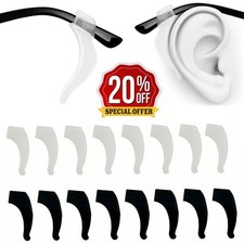 8 Pairs Anti Slip Glasses Ear Hooks Tip Eyeglasses Grip Temple Holder Silicone