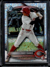 2025 Bowman Chrome Enry Torres Shimmer Refractor 1st Prospect #BCP-168 Reds