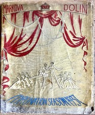 Markova Dolin Ballet Coronation season 1937 Prog. Rare Cellophane over-cover