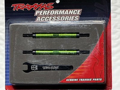 Traxxas 8638G Green Tubes 7075-T6 Aluminum 144mm (2) E-Revo 2.0 VXL