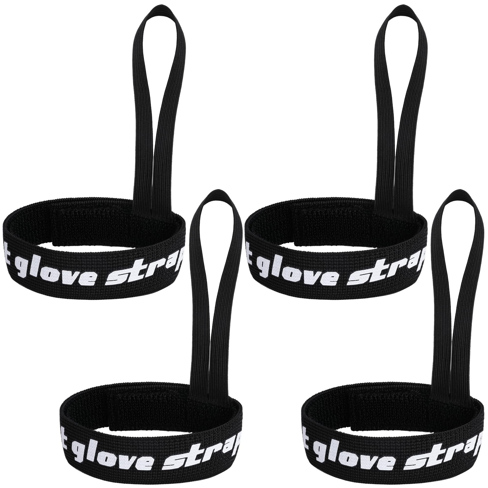 4pcs Sport Glove Safety Strap - Elastic Ski Glove Leash Holder - Ski Gloves L...