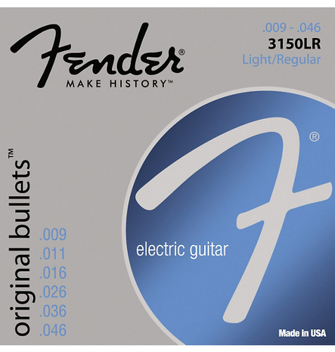 Used Fender 3150LR Original 150 Pure Nickel Bullet-End Electric Guitar Strings -