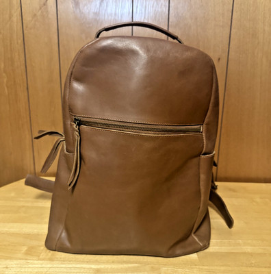 Able Alem Leather Backpack - Whiskey