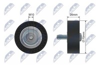 Umlenk-/FüHrungsrolle Keilrippenriemen NTY RNK-BM-005 Kunststoff FüR BMW 1Er E87