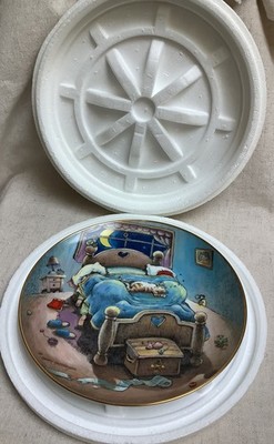Gary Patterson Collector Plate BED HOG Cat Danbury Mint Plate #A0894