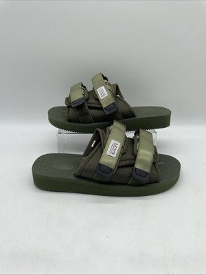 Suicoke Moto-Cab grüne Slipper Riemchen Sandalen UK 6 EU 39 neu ohne Karton