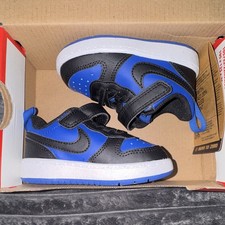 Nike Court Borough Low Recraft TD Sneakers Blue/Black/White 5C HM6300-480