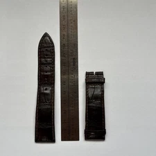 Preowned Jaeger LeCoultre 21mm x 18mm Brown Alligator Watch Strap Band used
