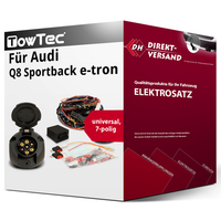 für Audi Q8 Sportback E-Tron Typ GET Elektrosatz 7Polig Universell Neu