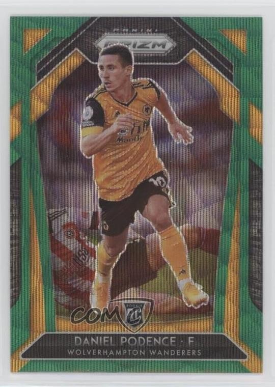 2020-21 Panini Prizm Premier League Green Wave Daniel Podence #147 Rookie RC 8d4
