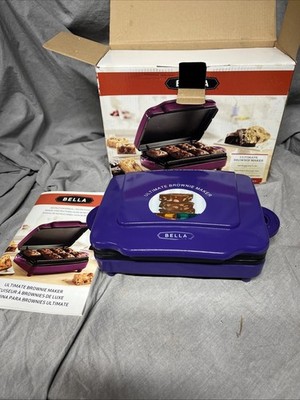 Bella Ultimate Brownie Maker Purple Treats Series Open Box w/ Manual