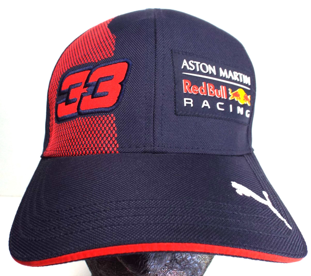 NWOT Rare Puma Cappello F1 Aston Martin Red Bull Racing Max Verstappen 33 Hat
