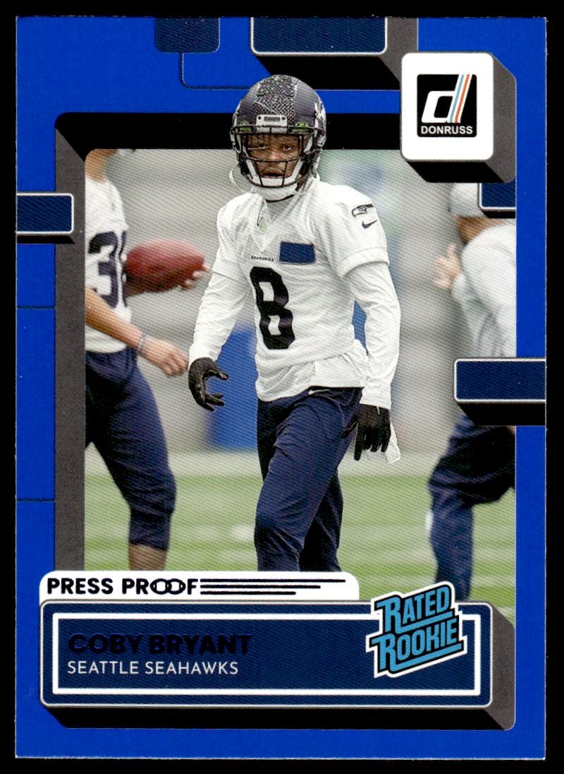 Coby Bryant Panini Donruss #394 Press Proof Blue