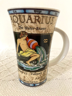 Dunoon Glencoe ZODIAC AQUARIUS Tasse Jack Dadd Design 21. Januar - 18. Februar