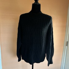 Women  s Vince Camuto Pull Over Sweater Black Color Size Medium