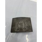 Abraham Lincoln Memorial Belt Buckle Funeral Plate Confederate Gun Metal Grey