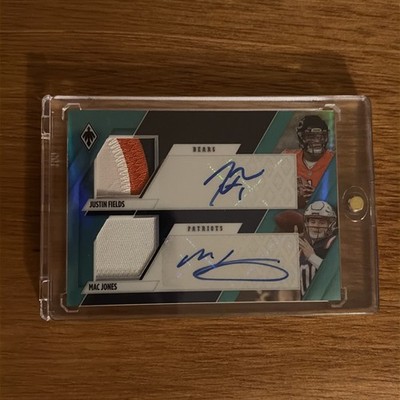 2021 Panini Dual Auto Patch Justin Fields Mac Jones /10 chiefs 49ers  clean  