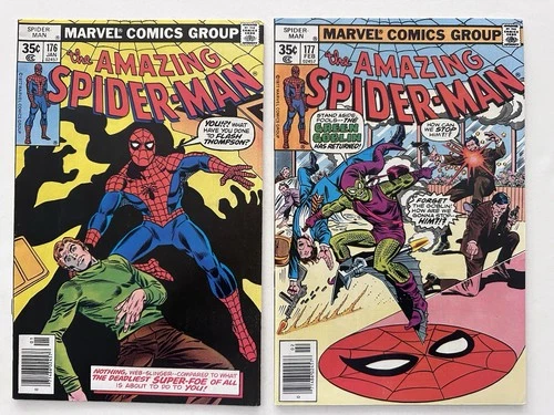 Amazing Spider-Man #176, 177 (Marvel Comics 1978) Beautiful Newsstand Copies